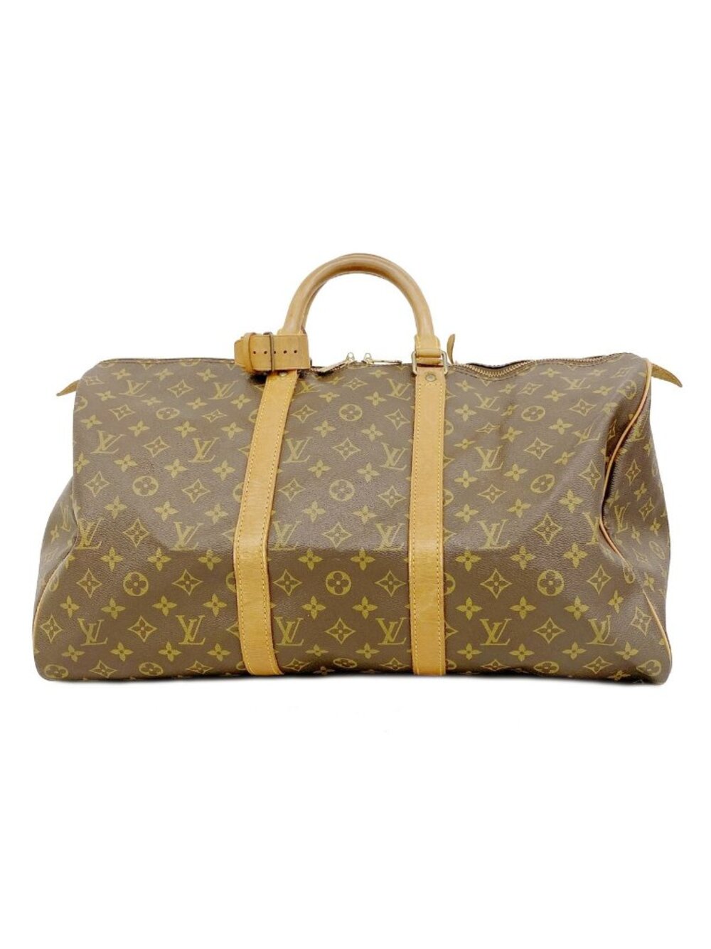 Louis Vuitton Boston Bag Monogram Keepall 50 Brown